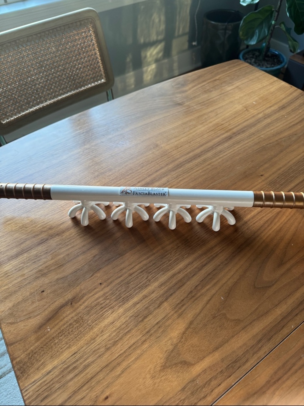 Ashley Black FasciaBlaster White & Copper Body Massager